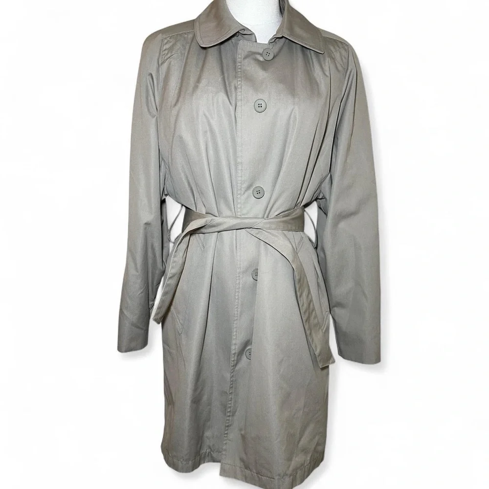 London Fog Classic Tan Trench Coat - Picture 3 of 8